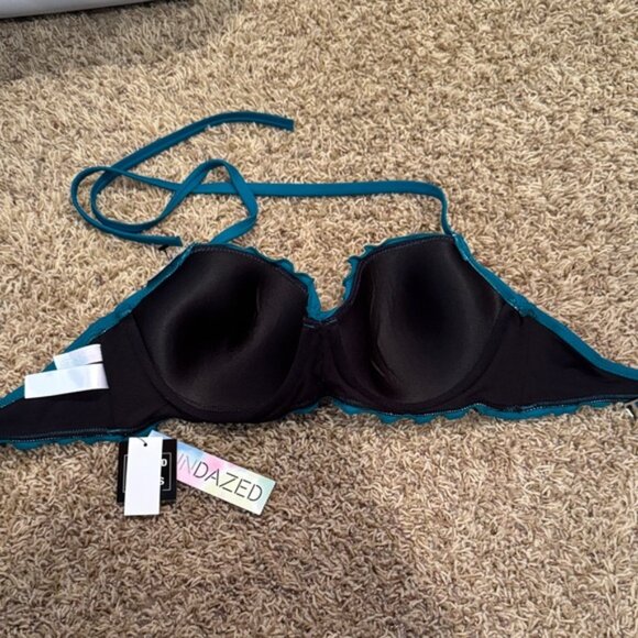 Elegant Teal Halter Bikini Top - Picture 5 of 5